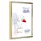 Frame USA Metal I Gold Single Image Picture Frame